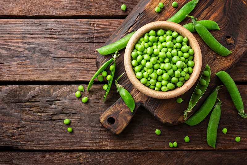 Flans de petits pois